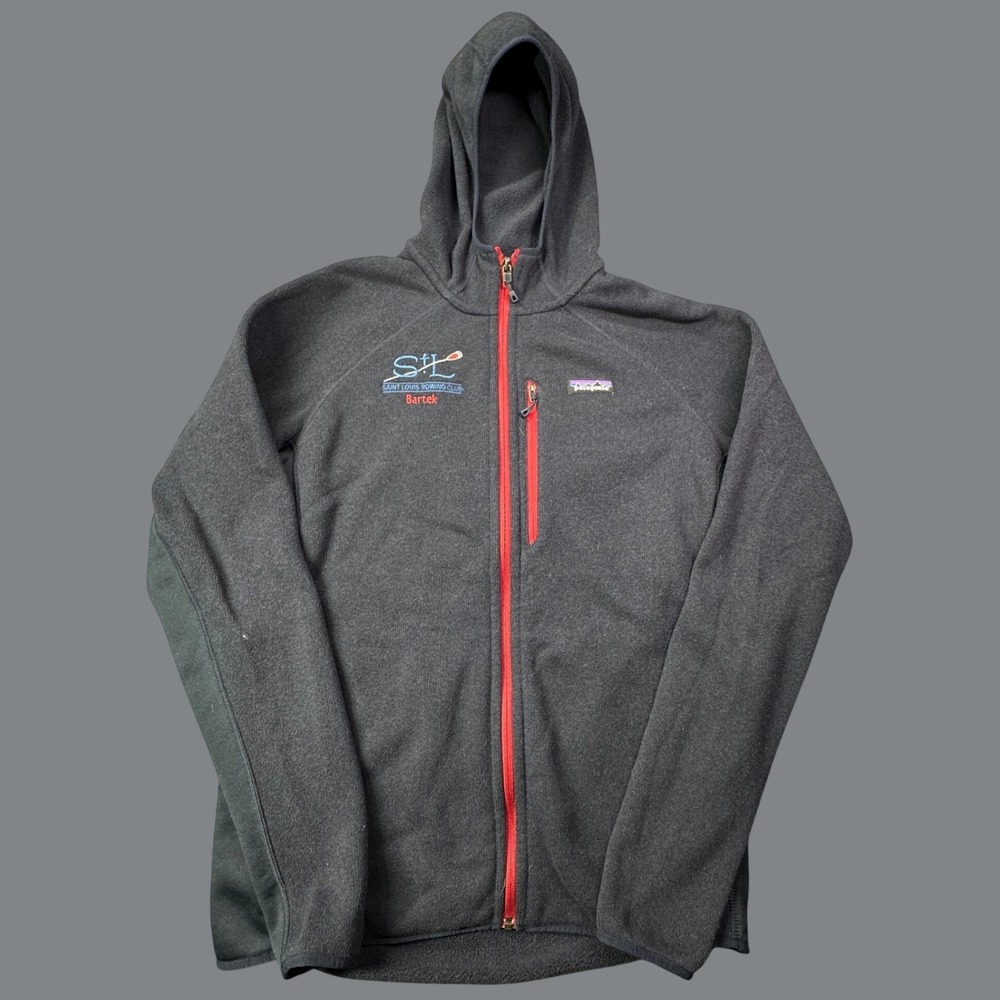 Patagonia Better Sweater Full Zip Fleece Hoodie Mens L Navy St Louis Rowing Club